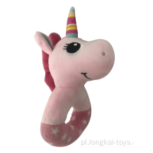 Plush Pink Unicorn Rattle